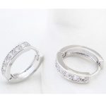 Elegantné kruhové náušnice, Crystal