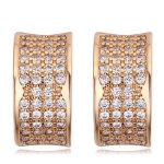 Polkruhové náušnice, zlaté