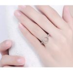 Strieborný prsteň so vzorom obruče, 6