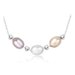 Strieborný náhrdelník s perlami