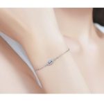 Strieborný náramok s motívom oka