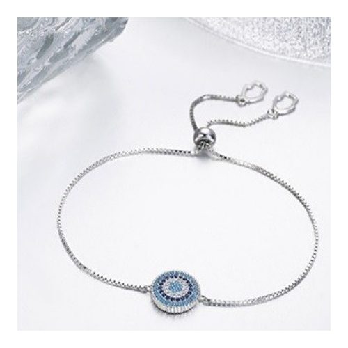 Strieborný náramok pre šťastie