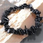 Meditačný náramok, čierny turmalín