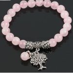 Meditačný náramok, ružový kremeň