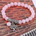 Meditačný náramok, ružový kremeň