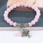 Meditačný náramok, ružový kremeň