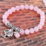 Meditačný náramok, ružový kremeň