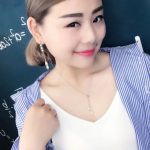 Súprava šperkov v tvare kvapky zdobená kryštálmi Swarovski, akvamarín