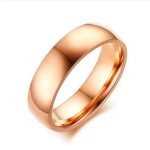 Pánsky snubný prsteň, nerez, zlatá farba, veľkosť 11