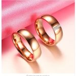 Pánsky snubný prsteň, nerez, zlatá farba, veľkosť 11