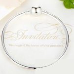 Strieborný náramok s motívom gule, 21 cm