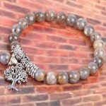 Meditačný náramok, labradorit