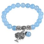 Meditačný náramok, akvamarín