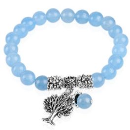 Meditačný náramok, akvamarín