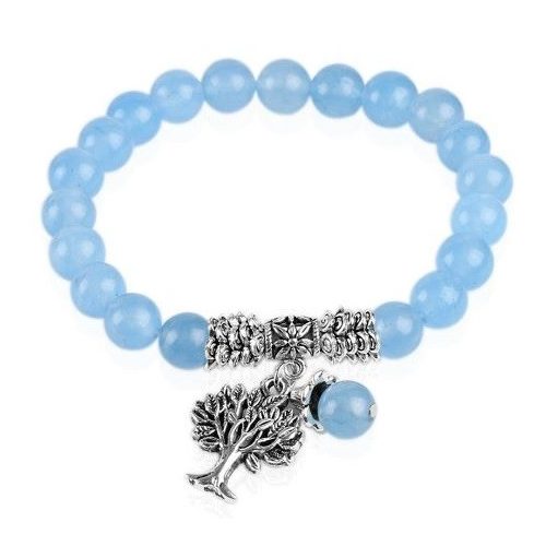 Meditačný náramok, akvamarín