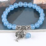 Meditačný náramok, akvamarín