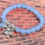 Meditačný náramok, akvamarín