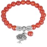 Meditačný náramok, červený achát