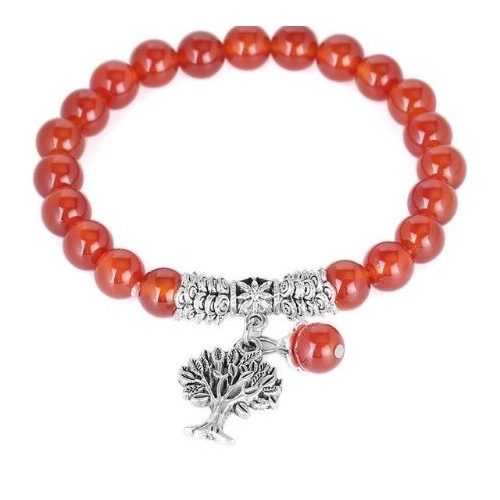 Meditačný náramok, červený achát