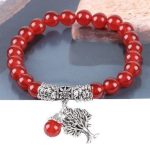 Meditačný náramok, červený achát