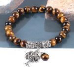 Meditačný náramok, tigrie oko