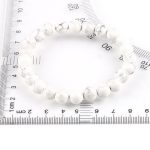 Meditačný náramok s howlitovými korálkami