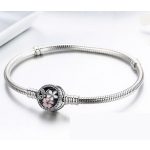 Strieborný náramok s čerešňovým kvetom, 20 cm