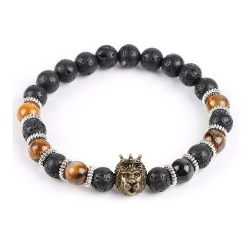 Náramok Leví kráľ s tigrím okom, farba bronz
