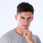 Pánsky snubný prsteň, nerez, čierna, veľkosť 10