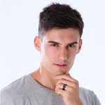 Pánsky snubný prsteň, nehrdzavejúca oceľ, čierna, veľkosť 12