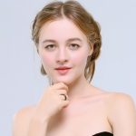 Dámsky snubný prsteň, nerez, čierna, veľkosť 8