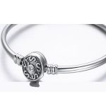 Strieborný náramok s hadím vzorom, 17 cm