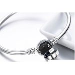 Strieborný náramok s hadím vzorom, 17 cm