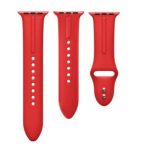 Remienok na Apple Watch, silikónový, 42 mm, červený