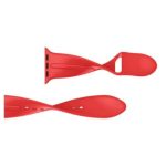 Remienok na Apple Watch, silikónový, 42 mm, červený