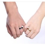 Pánsky snubný prsteň, korunovaný, nehrdzavejúca oceľ, čierny, veľkosť 13