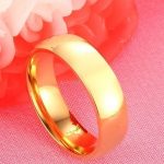 Pánsky snubný prsteň, nerez, zlatý, veľkosť 13