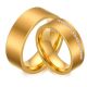 Pánsky snubný prsteň, široký, nerez, zlatá farba, veľkosť 9