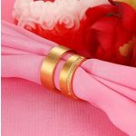 Pánsky snubný prsteň, široký, nerez, zlatá farba, veľkosť 10