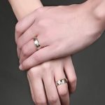 Pánsky snubný prsteň, nerez, zlatý, veľkosť 7