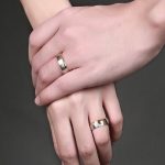 Pánsky snubný prsteň, nerez, zlatý, veľkosť 12