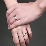 Dámsky snubný prsteň, nerez, zlatý, veľkosť 7