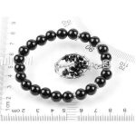 Čierny ónyxový náramok s príveskom strom života