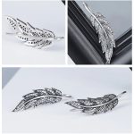 Strieborné náušnice v tvare listu