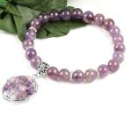 Ametystový náramok s príveskom strom života
