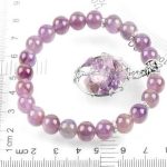 Ametystový náramok s príveskom strom života