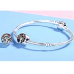 Ezüst charm, életfa