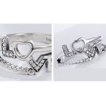 Strieborný prsteň s motívom LOVE, veľkosť 7