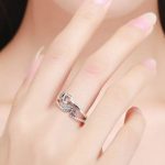 Strieborný prsteň s motívom LOVE, veľkosť 7