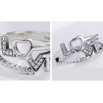 Strieborný prsteň s motívom LOVE, veľkosť 8